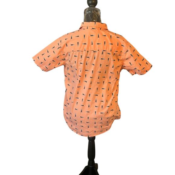 Lucky Brand youth short sleeve button down shirt Size Extra Large Xl - Picture 5 of 6